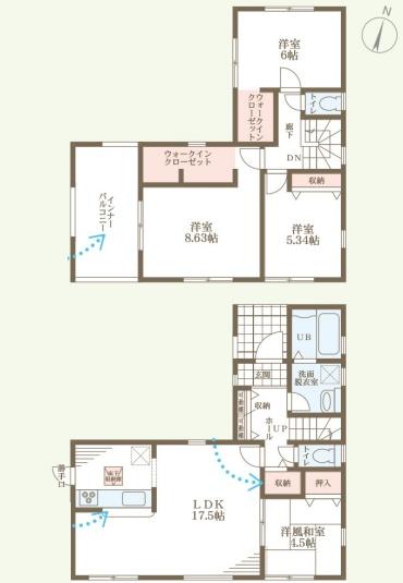 長浜市口分田５期２号棟　新築分譲住宅