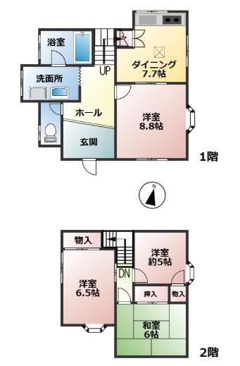 近江八幡市北津田町　中古戸建て住宅