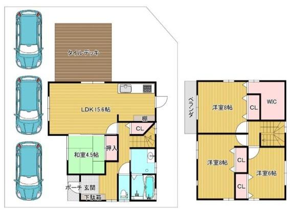 湖南市日枝山手台１丁目の中古一戸建て