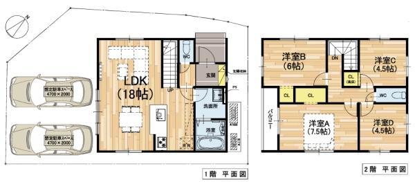 野洲市近江富士２丁目１期１号地　新築分譲住宅