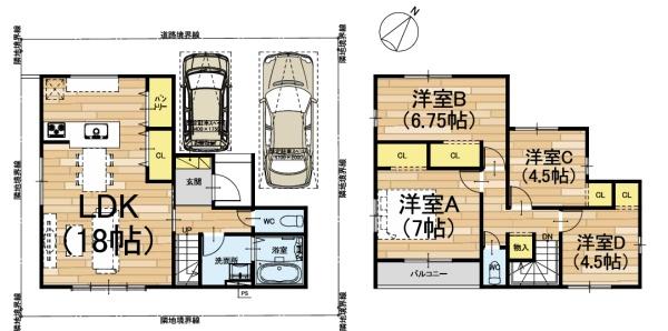 近江八幡市鷹飼町　新築分譲住宅