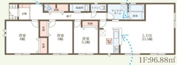 甲賀市水口町新城１号棟　新築分譲住宅