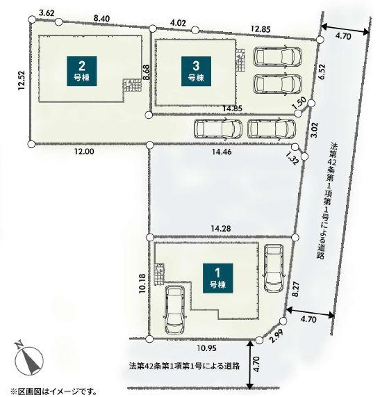 秦野市第1戸川(2号棟)全3棟