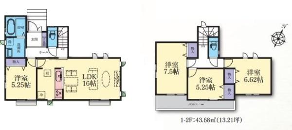 綾瀬市深谷中１丁目　１号棟