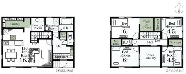 厚木市毛利台３丁目第２　２号棟