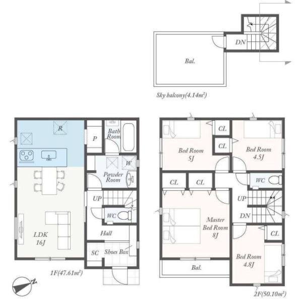 厚木市金田　２号棟