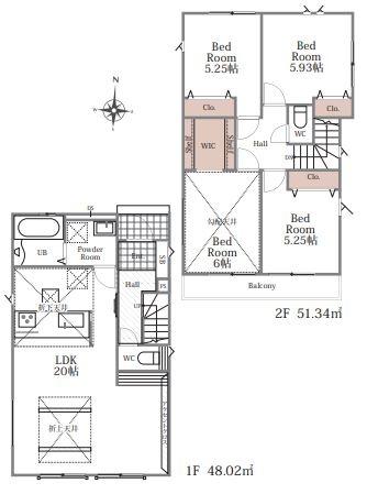 綾瀬市小園５期　２号棟
