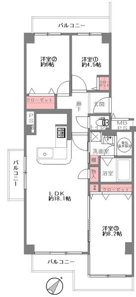 エバーグリーンポートタウン　11号棟B