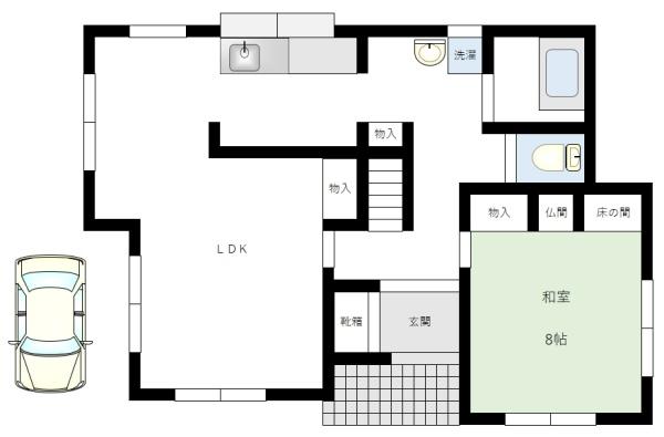 河内長野市あかしあ台　3LDK戸建