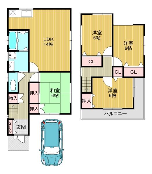 松原市天美東９丁目の中古一戸建