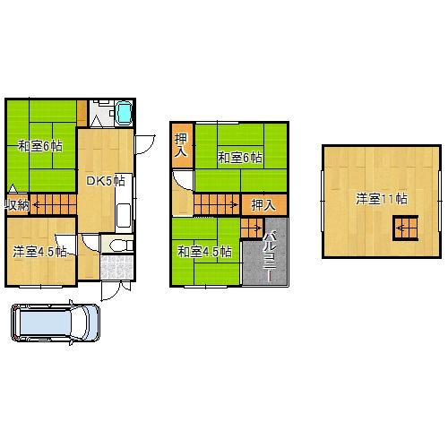 柏原市旭ケ丘２丁目の中古一戸建