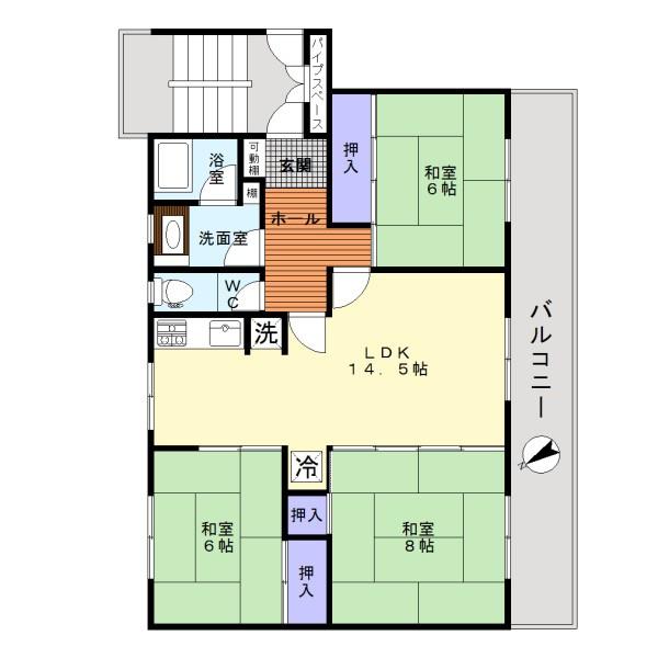 鶴山台第2住宅1号棟　中古マンション