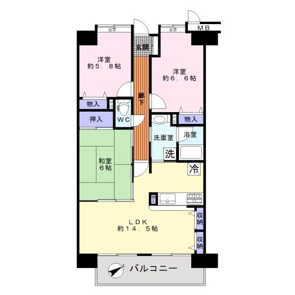 ジュネス貝塚東棟　中古マンション
