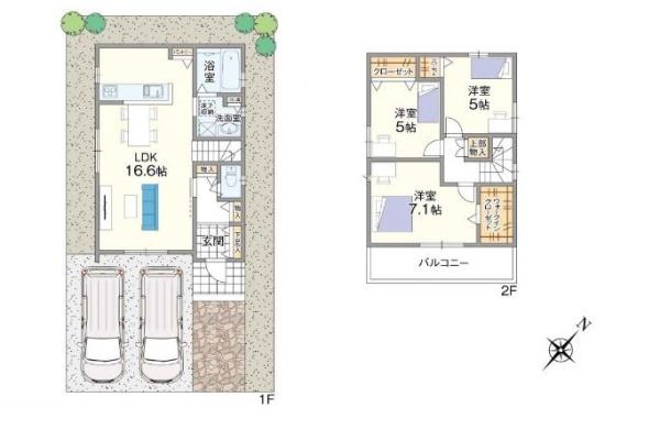 泉大津市松之浜町１丁目８号地　新築戸建