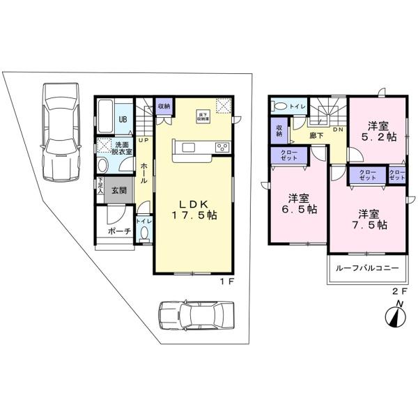 泉佐野市笠松23-1期3号棟　新築戸建