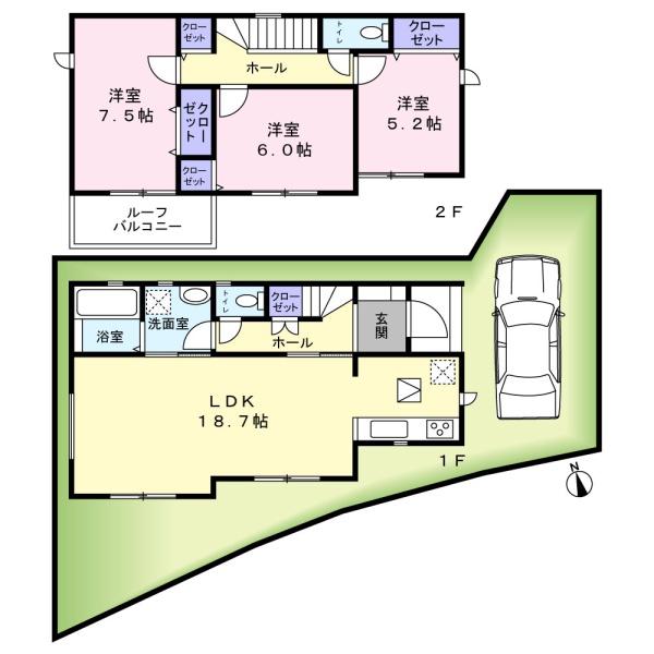 泉佐野市長滝22-1期6号棟　新築戸建
