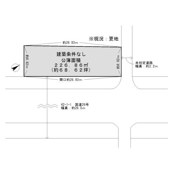 泉佐野市南中安松　売土地