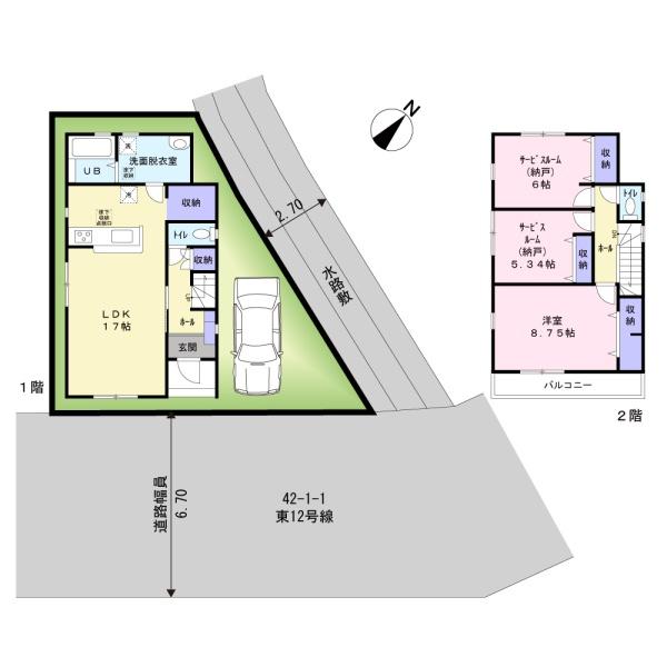 忠岡町忠岡東３丁目２期１号棟　新築戸建