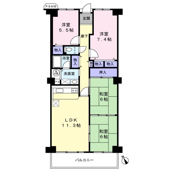 岸和田コーポラス弐号棟　中古マンション