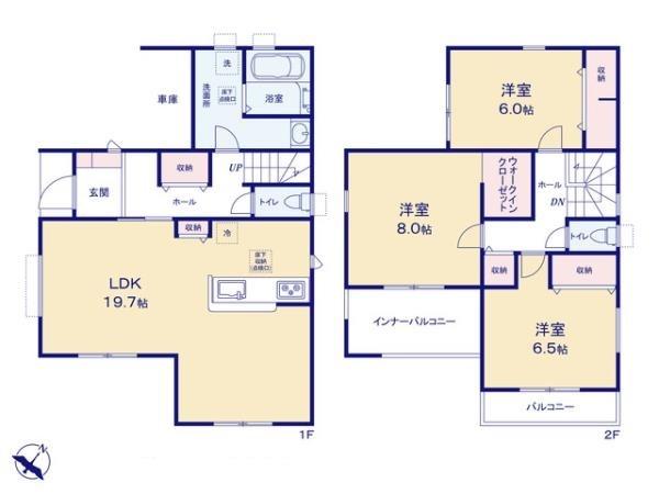 泉佐野市鶴原8期1号棟　新築戸建