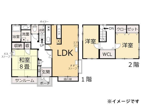 三戸郡南部町大字杉沢字あけぼのの中古一戸建て