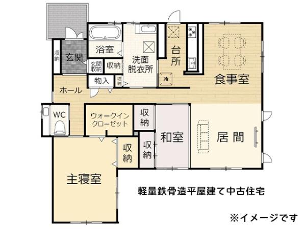 八戸市新井田松山中野場　中古住宅2棟＋車庫　6249（S）
