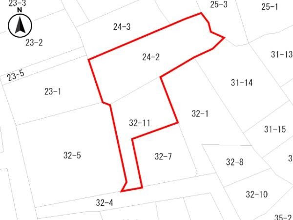 八戸市大字田面木字外久保の土地