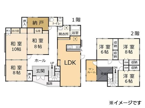 三戸郡南部町大向　中古住宅　6263（S）