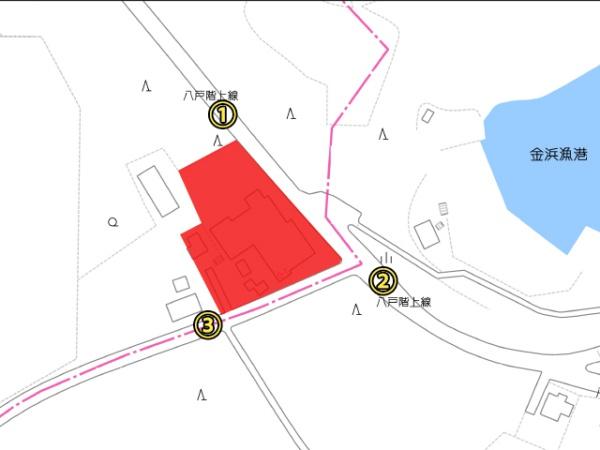 八戸市大字金浜字舟戸ノ上の土地