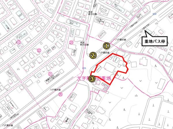 八戸市大字新井田字重地の土地