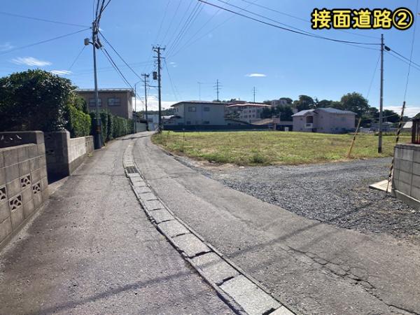 八戸市大字田面木字法霊林の土地(前面道路含む現地写真)