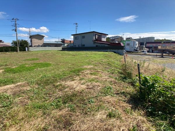 八戸市大字田面木字法霊林の土地(現地土地写真)