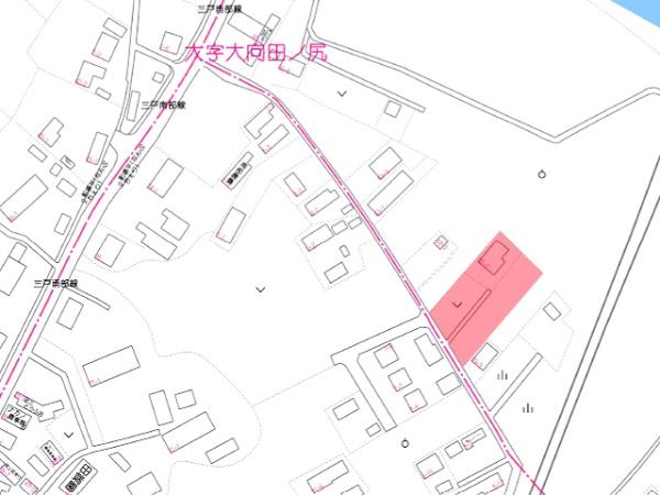 三戸郡南部町大字大向字田ノ尻の中古一戸建て(現地案内図)