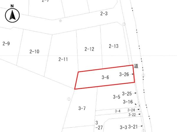 八戸市白銀町左新井田道　住宅用売土地　3617（O）