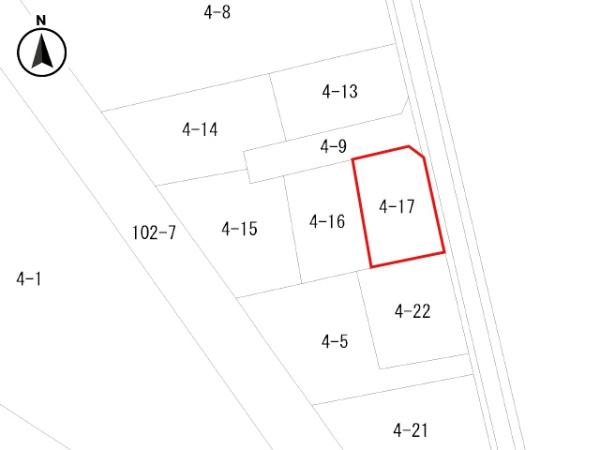 八戸市城下3丁目の中古一戸建て(区画図)