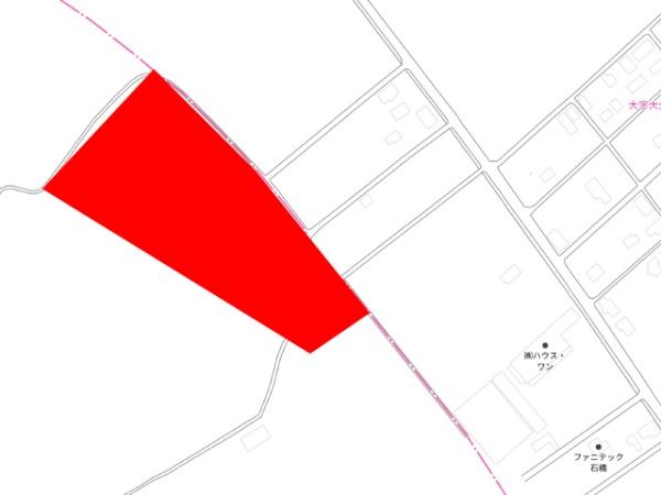 八戸市大字大久保字行人塚の土地(現地案内図)