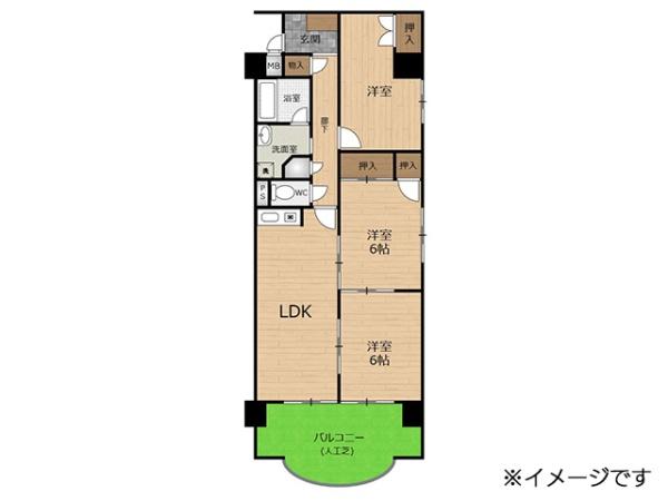 八戸市柏崎一丁目　中古マンション　ロイヤルマンション柏崎8階