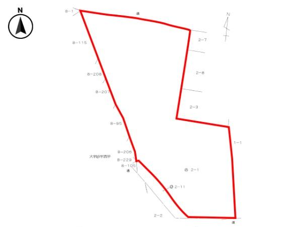 八戸市大字大久保字町畑西ノ平の土地