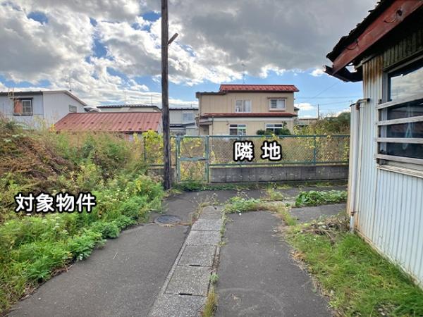 八戸市大字白銀町字堀ノ内の土地(現地土地写真)