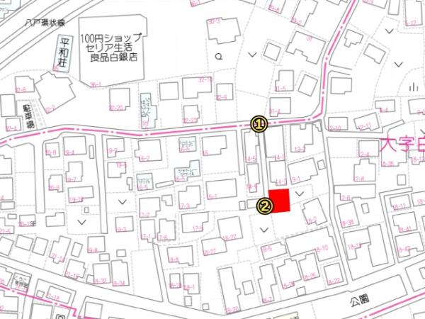 八戸市大字白銀町字堀ノ内の土地(現地土地写真)