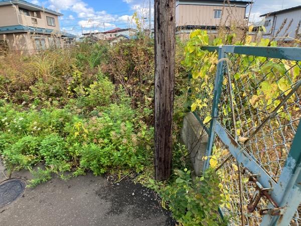 八戸市大字白銀町字堀ノ内の土地(現地土地写真)