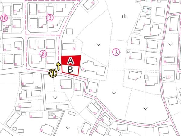 八戸市吹上6丁目の土地(現地案内図)