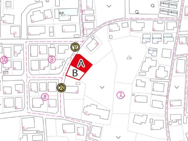 八戸市吹上6丁目の土地(現地案内図)