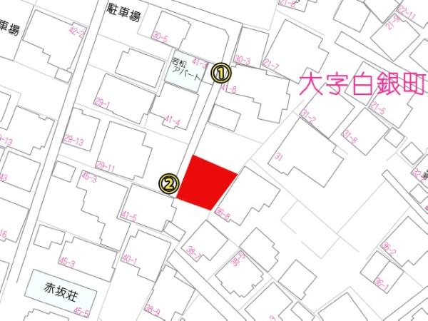 八戸市大字白銀町字右岩淵通の土地