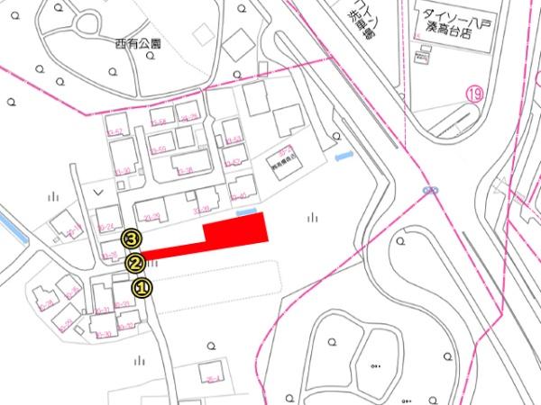 八戸市大字新井田字松山中野場の土地