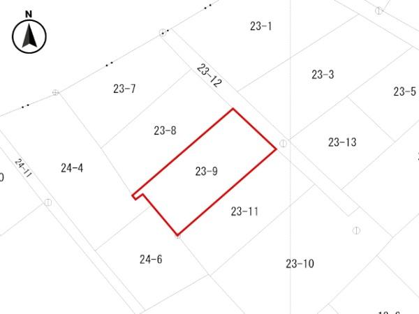 八戸市大字白銀町字左岩淵通の土地