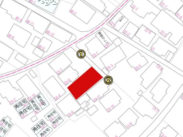 八戸市大字白銀町字左岩淵通の土地