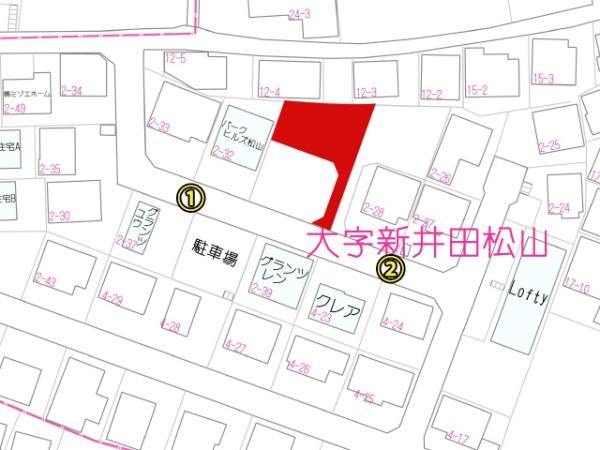 八戸市大字新井田字松山の土地