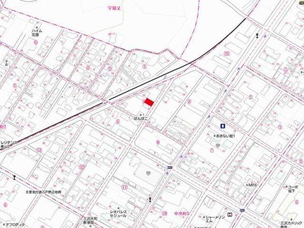 三沢市中央町３丁目の土地