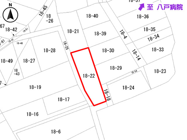 八戸市吹上四丁目　住宅用売土地　3257（O）